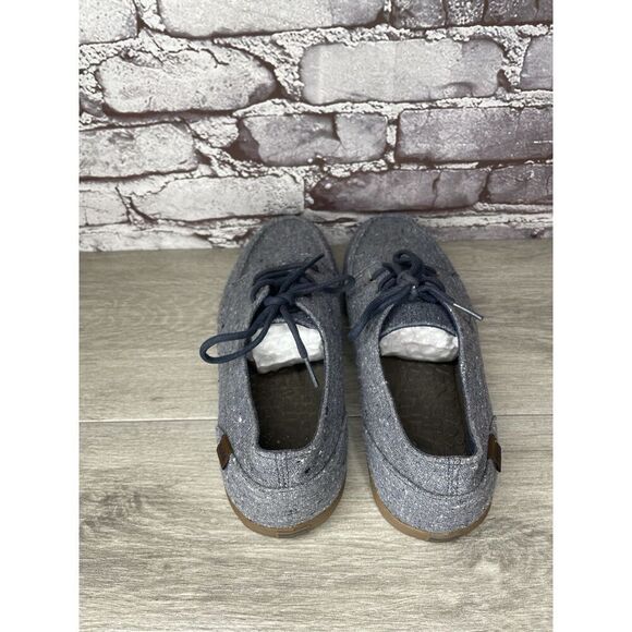 Reef Deck Hand 2 TX Gray Blue Canvas Boat Lace Up Beach Sneakers Men 10M US/43EU - Picture 5 of 16